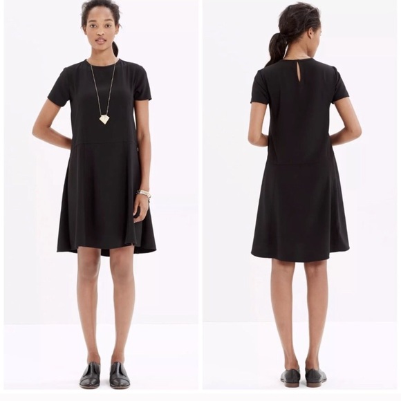 Madewell Dresses & Skirts - Madewell Black Tribune Crepe Dress